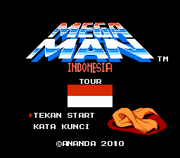 Mega Man V Indonesia Title Screen